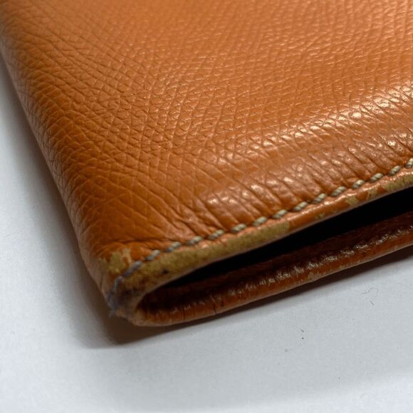 Authentic Loewe Orange Leather Long Designer Wallet / Clutch - Picture 7 of 14